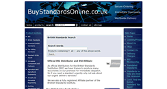 Desktop Screenshot of buystandardsonline.co.uk